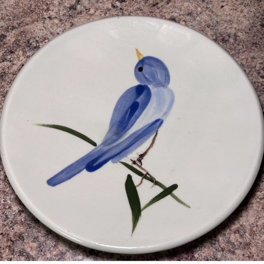 Elegant Blue Bird Ceramic Decor - Picture 3 of 4